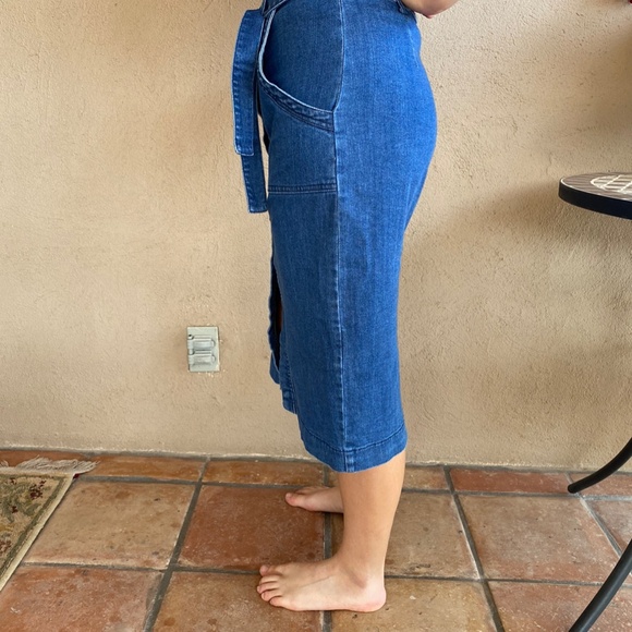 Vero Moda Denim Pencil Skirt with Buttons - Picture 4 of 6